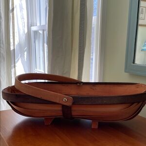 Handcrafted Wooden Market Basket